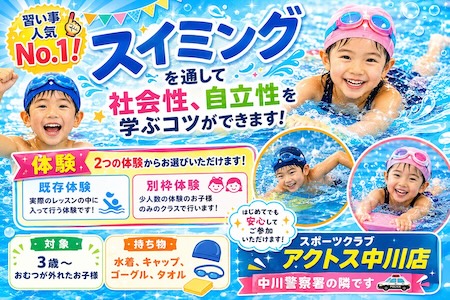 スポーツクラブ アクトス中川施設写真
