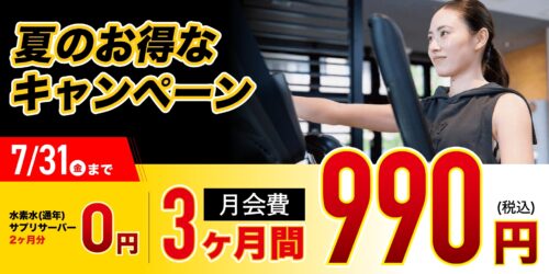 【7/31まで】3ヶ月間分月会費+オプションがお得！ チラシ画像
