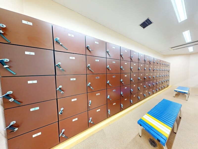 木更津市健康増進センター いきいき館のロッカールーム