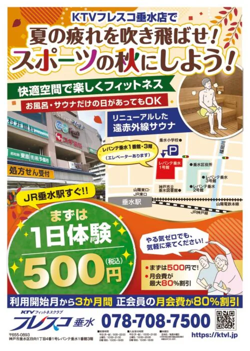 入会キャンペーン実施中！3ヶ月間の会費80%割引！ チラシ画像