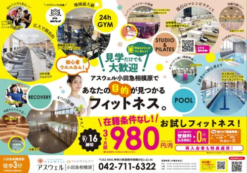 【9/16まで】お試しキャンペーン！3ヶ月間980円/月！ チラシ画像