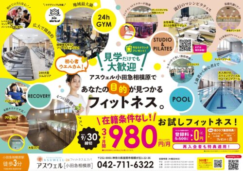 【9/30まで】お試しキャンペーン！3ヶ月間980円/月！ チラシ画像