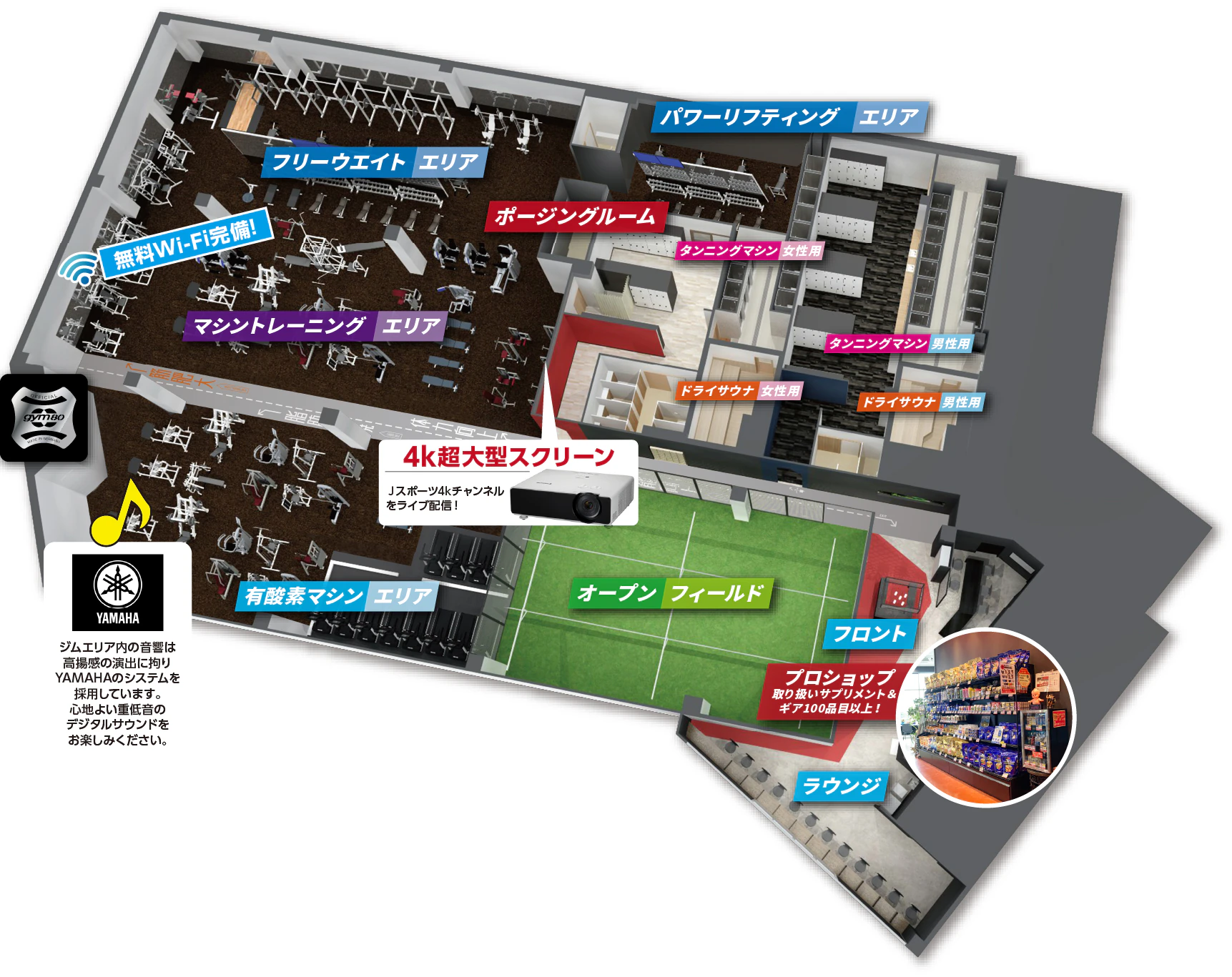 メトロフレックス埼玉 館内図