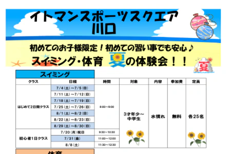 イトマンスポーツスクエア 川口店施設写真