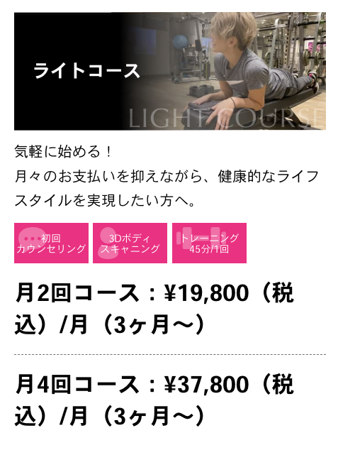 【ライトコース新登場!】月額19,800円〜気軽にスタート! チラシ画像