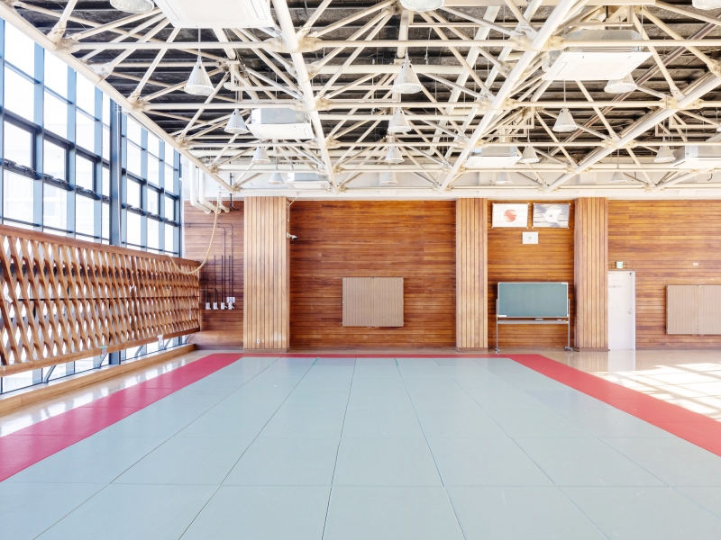 江戸川区総合体育館の柔道場